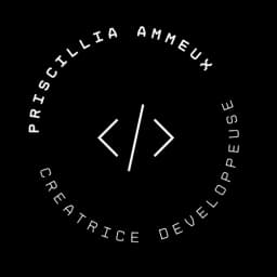 logo d'entreprise (Priscillia AMMEUX - Créatrice Développeuse)