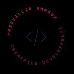 logo d'entreprise (Priscillia AMMEUX - Créatrice Développeuse)
